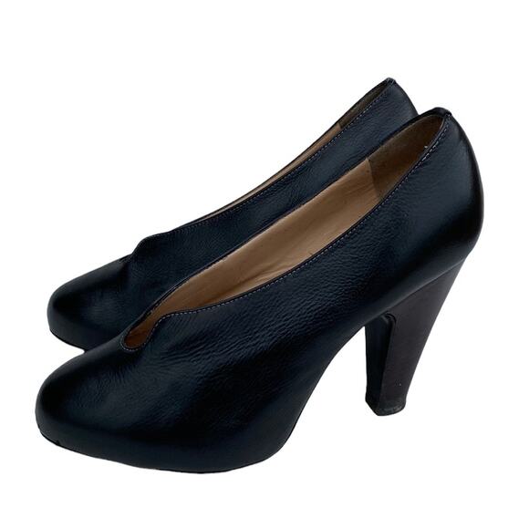 Giuseppe Zanotti Black Leather Cone Heel Pumps 37 - Picture 4 of 15